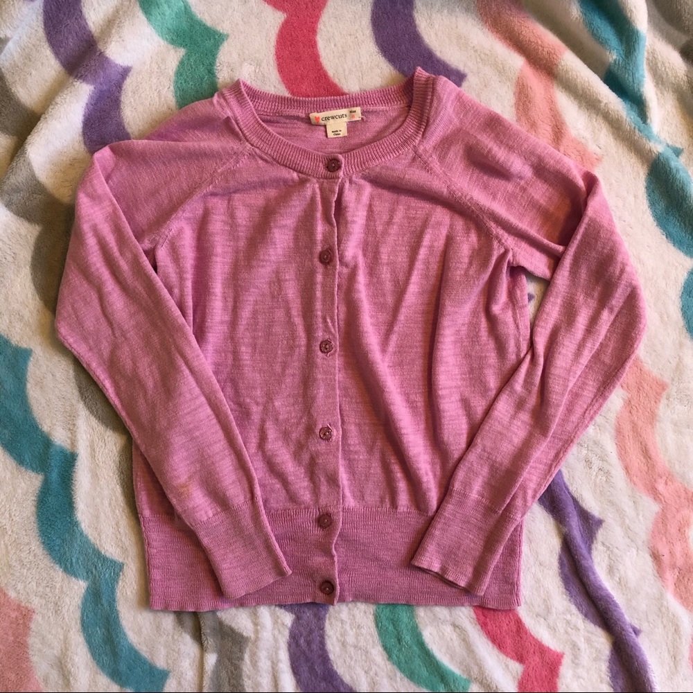 Pink cardigan with sparkly buttons - Crewcuts